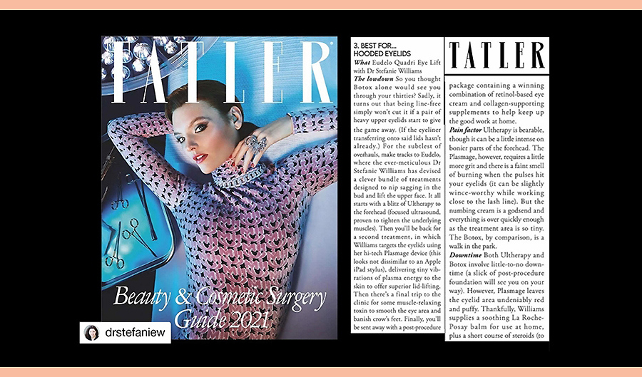 Tatler magazine, famous British beauty industry magazine